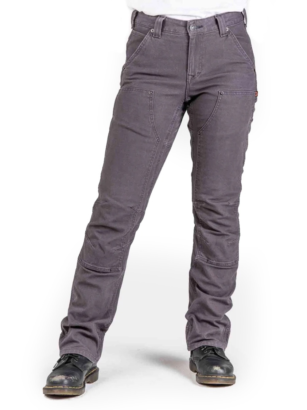 Dovetail Workwear Britt Utility Dark Grey Canvas Pants Womens Size 2